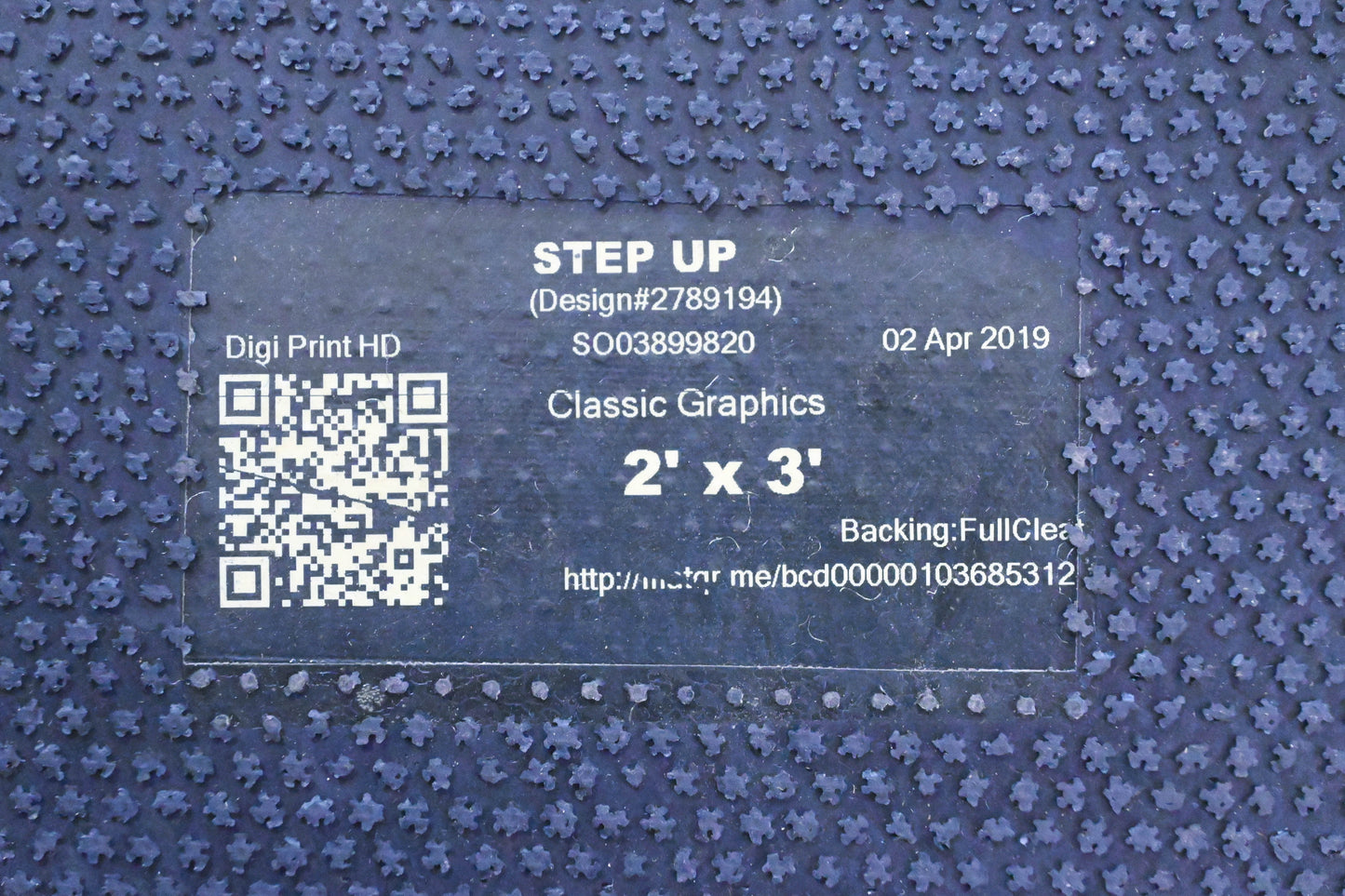 Aftermarket YN500-51 "Step Up To Better Mowing" 2"x3" Floor Mat NOS