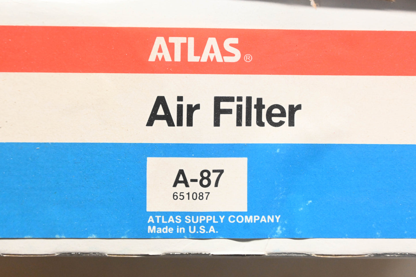 Atlas A-87, 651087 Air Filter NOS