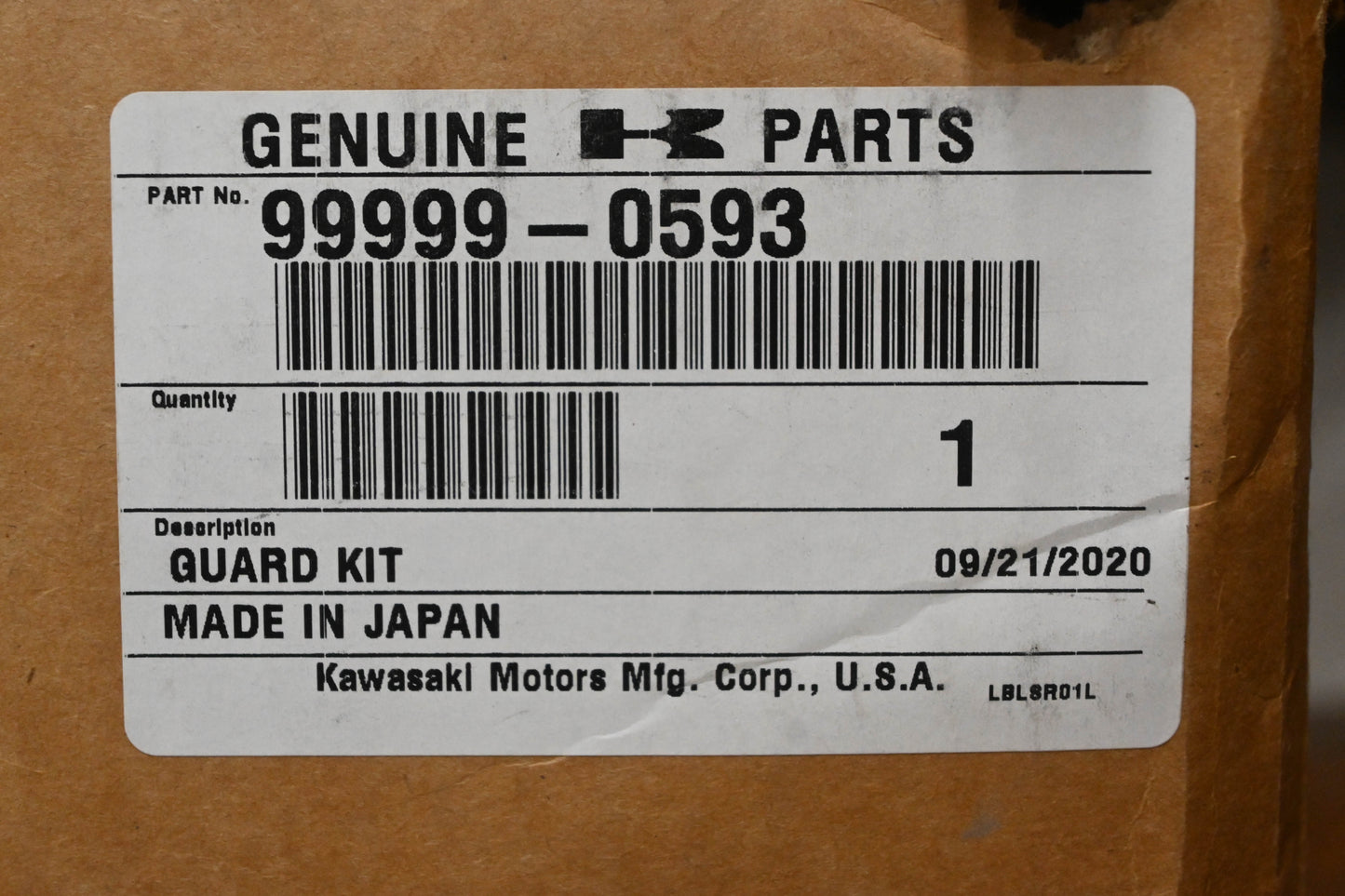 New OEM Kawasaki 99999-0593 Black Floor Cover Guard Kit NOS