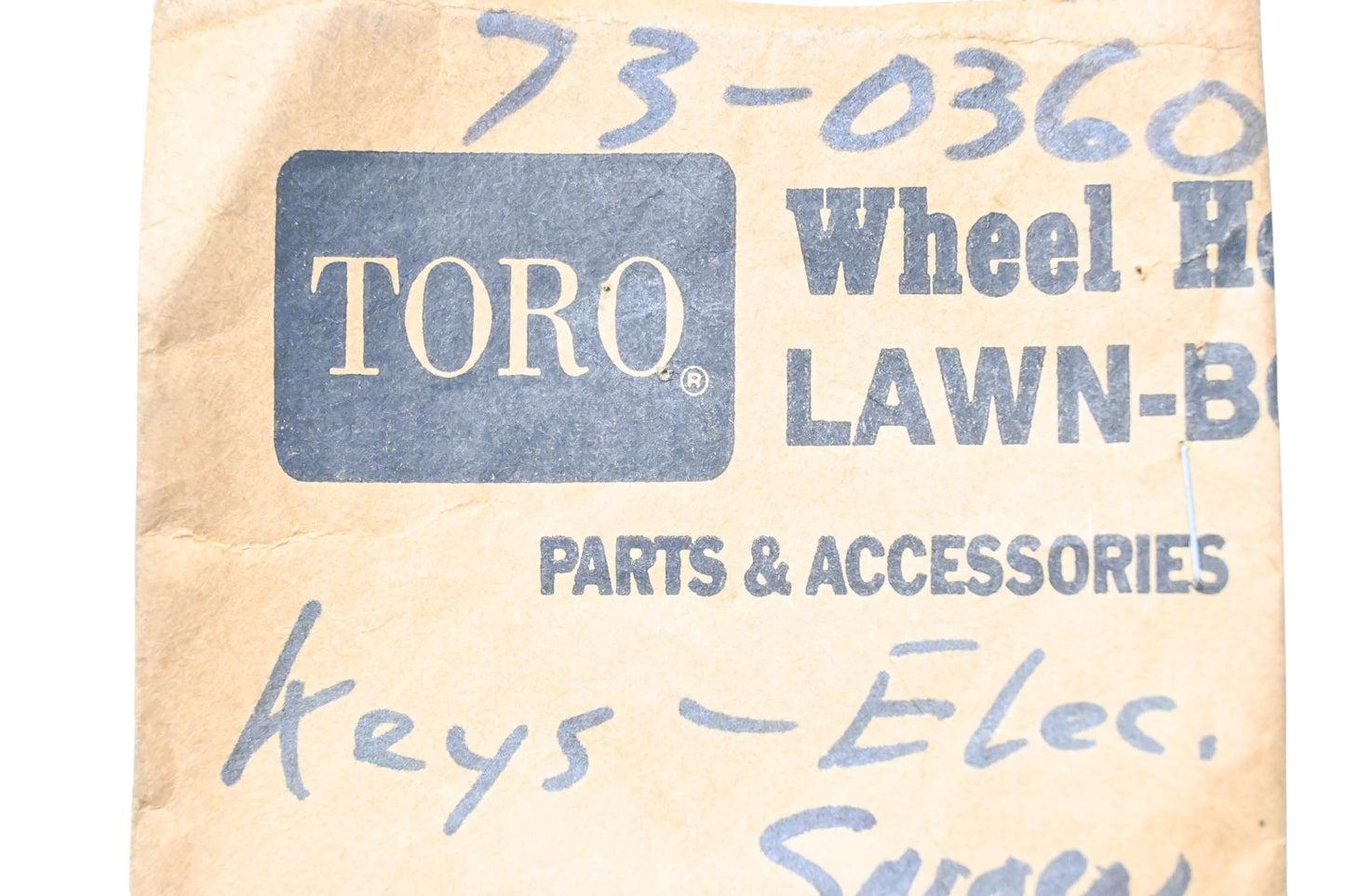 Toro 73-0360 Key NOS