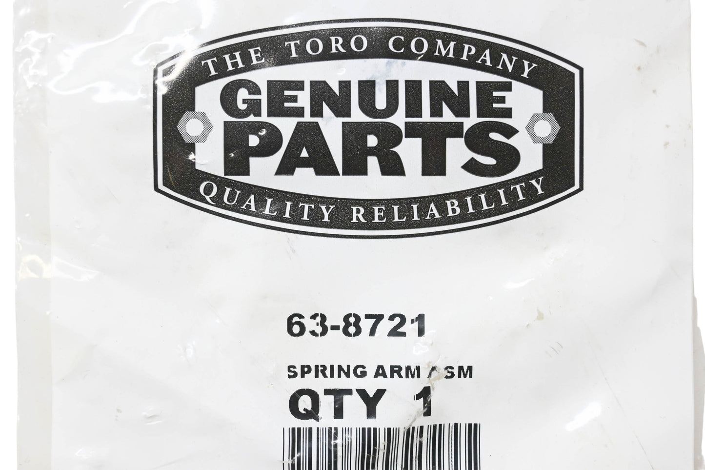 Toro 63-8721 Spring Arm Assembly NOS