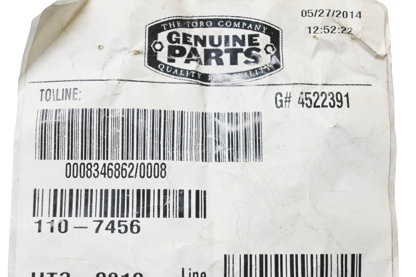 Toro 110-7456 Pulley