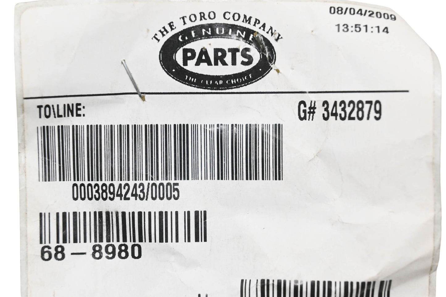 Toro 68-8980 Tire Spanner NOS