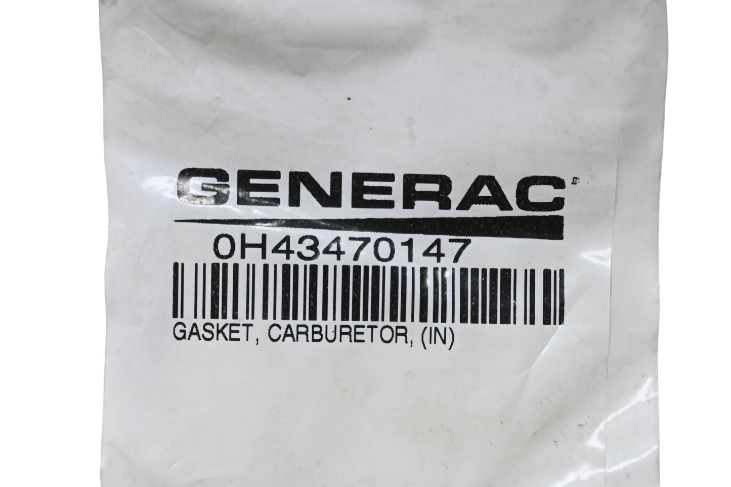 Generac 0H43470147 Carburetor Gasket NOS