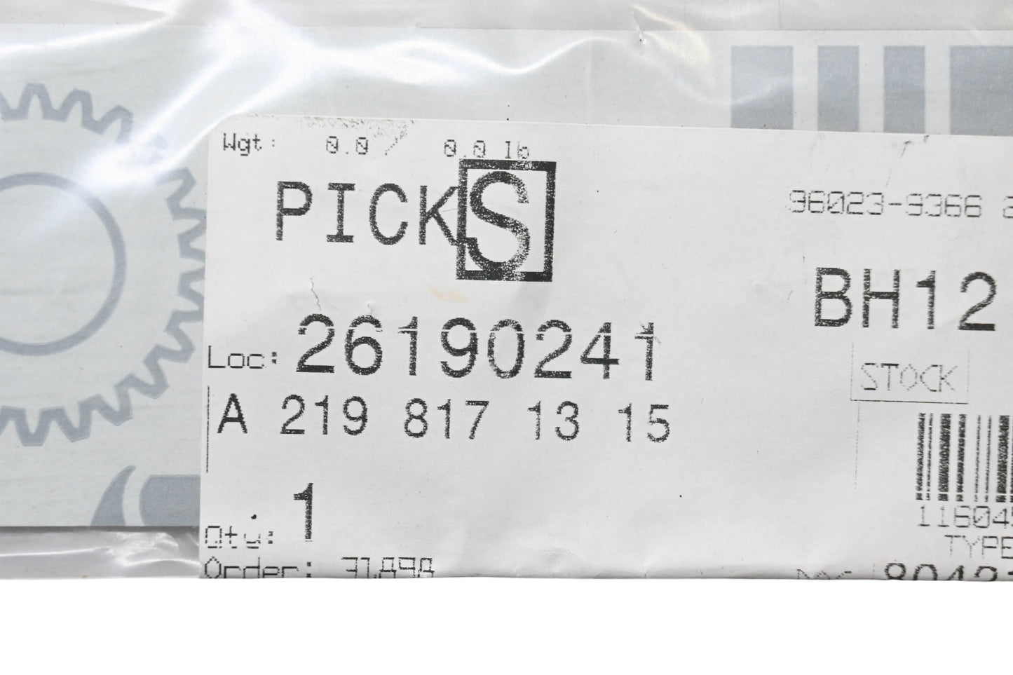 New OEM Mercedes-Benz 219 817 13 15 Model Plate NOS