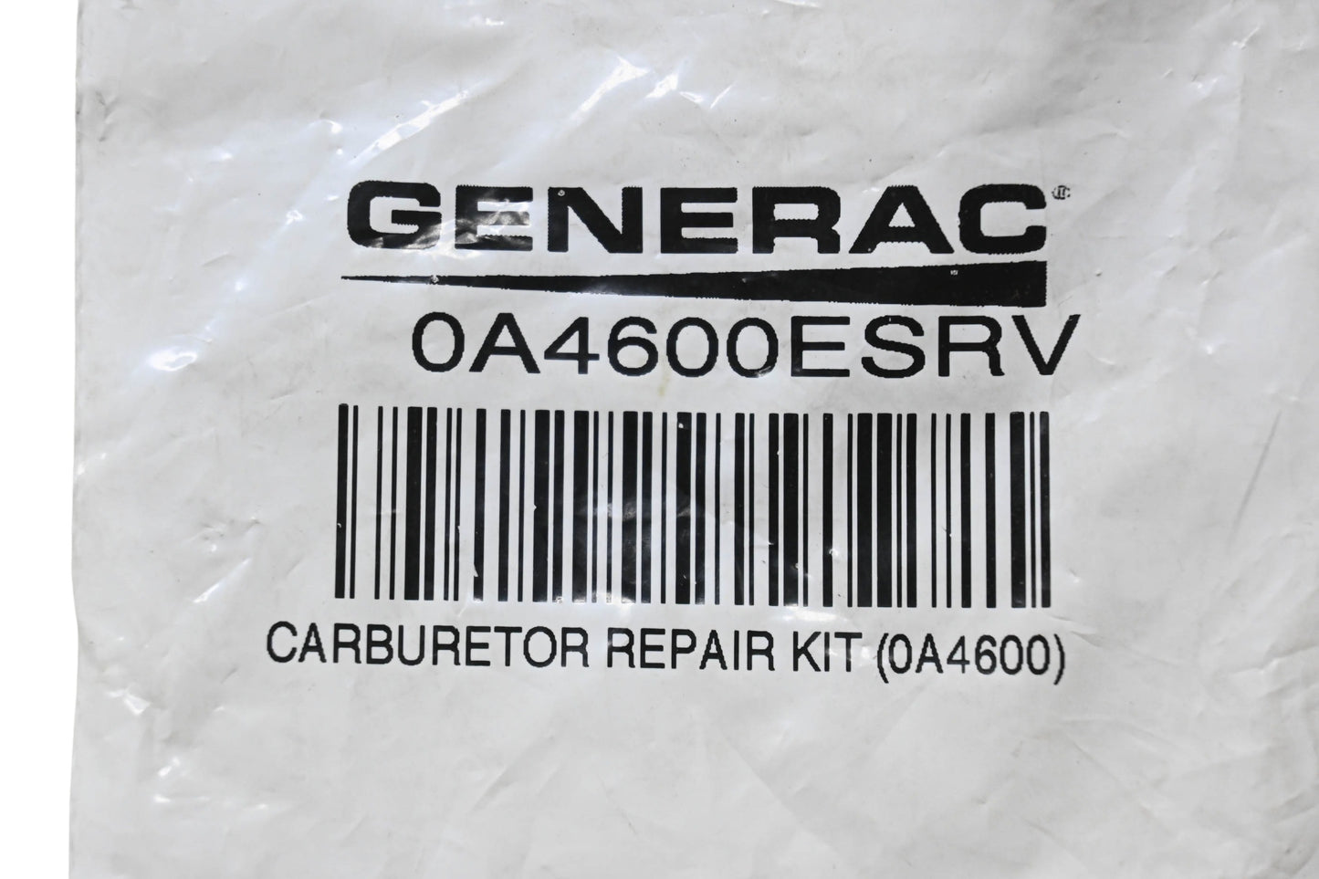 Generac 0A4600ESRV Carburetor Repair Kit NOS