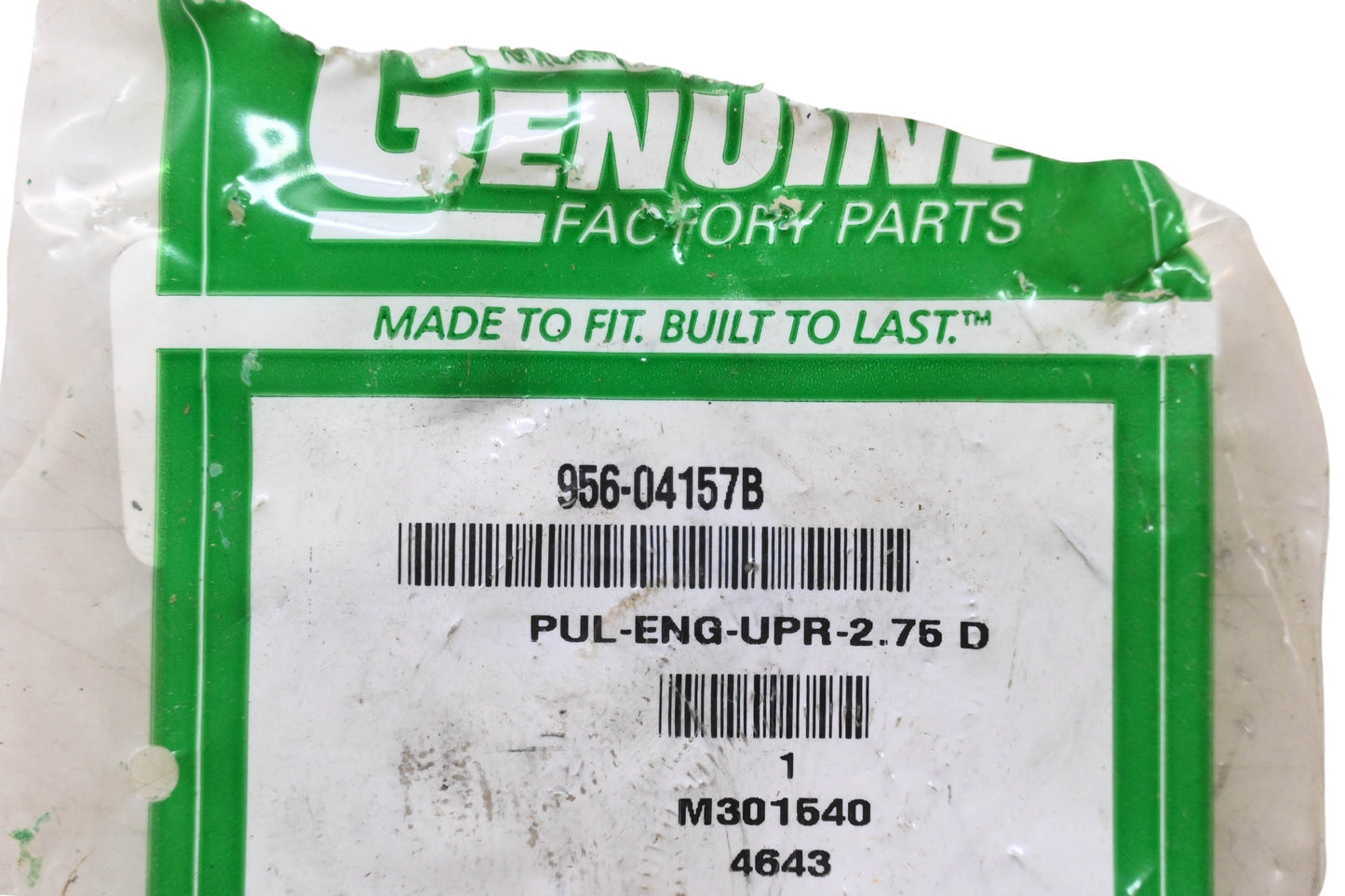 MTD 956-04157B Upper Pulley NOS