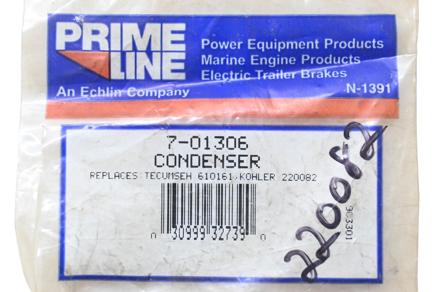 Prime Line 7-01306, 610161, 220082 Condenser NOS