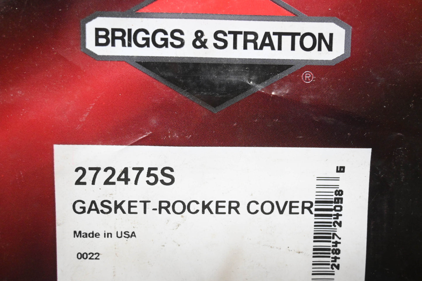 New OEM Briggs & Stratton 272475S Rocker Cover Gasket NOS