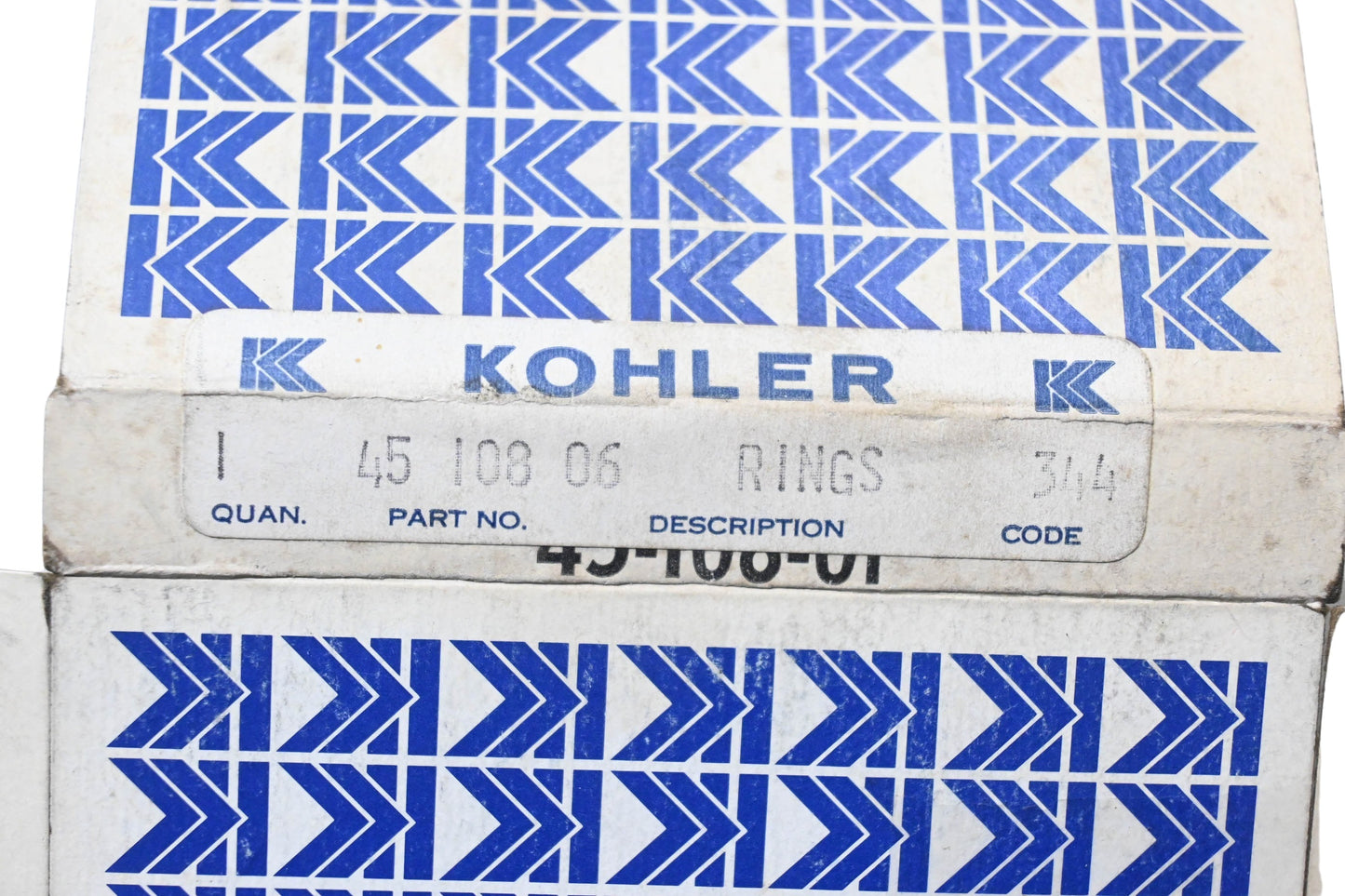 Kohler 45 108 06 Ring Kit NOS