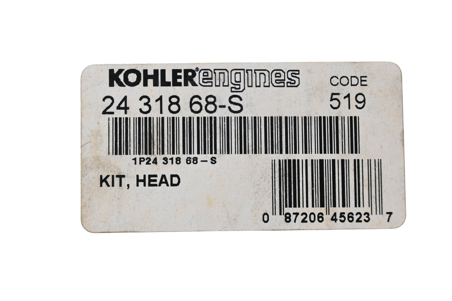 Kohler 24 318 68-S Head Kit NOS