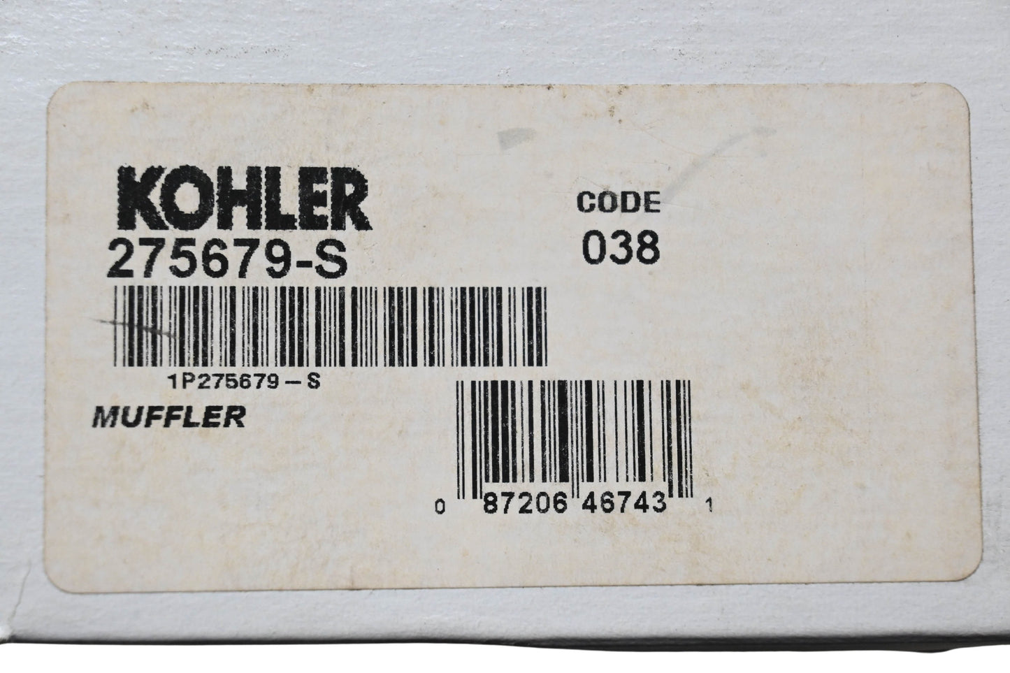 Kohler 275679-S Muffler NOS