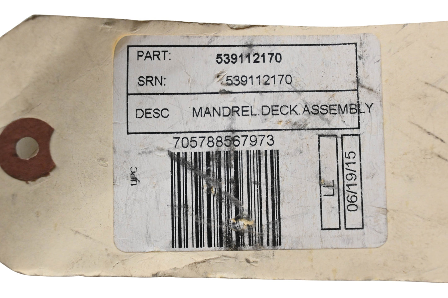New OEM Husqvarna 539112170 Mandrel Assembly NOS