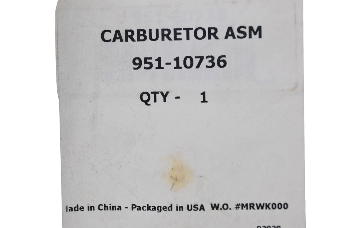 MTD 951-10736 Carburetor Assembly NOS