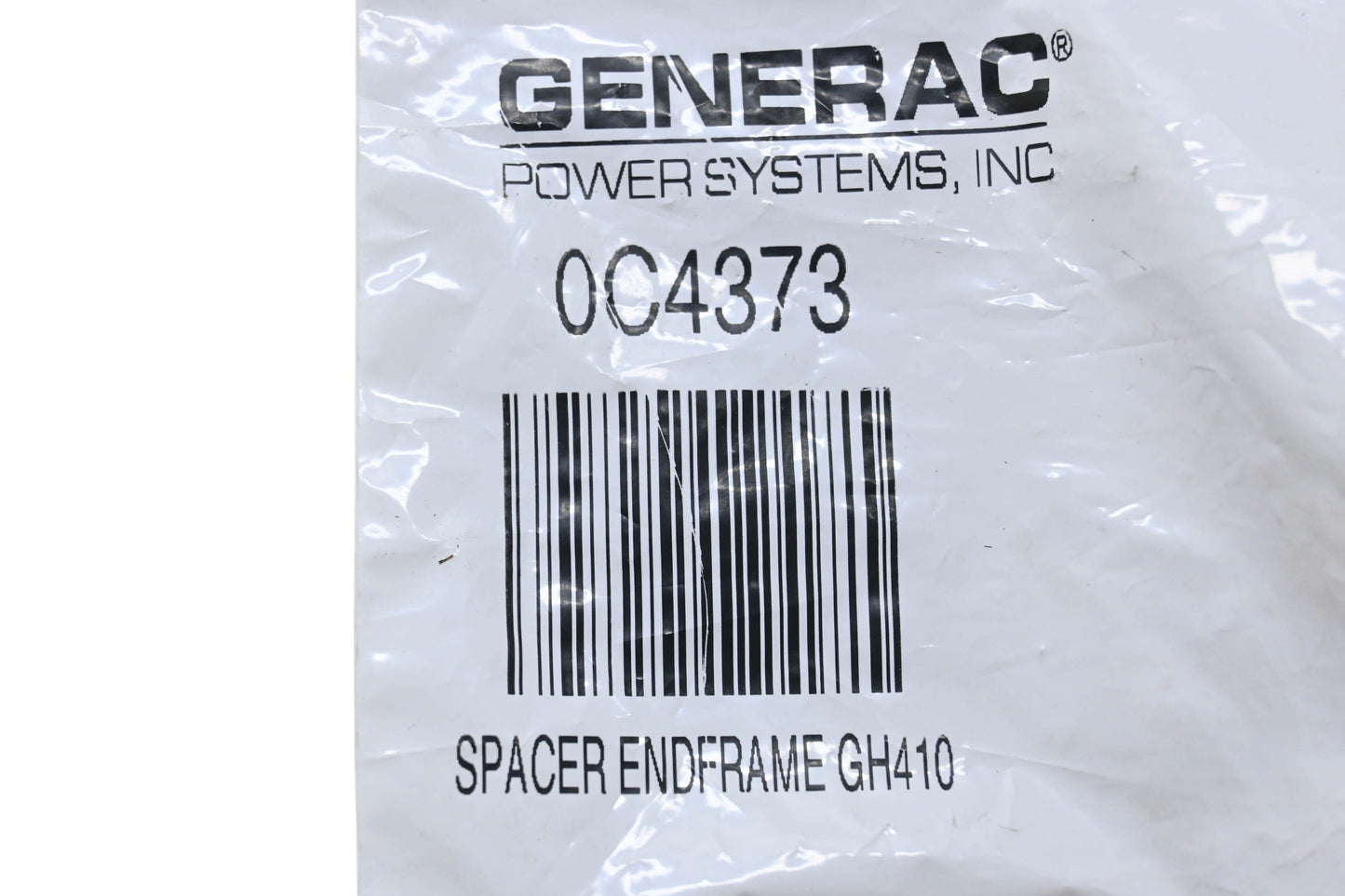 Generac 0C4373, GH410 Spacer End Frame NOS