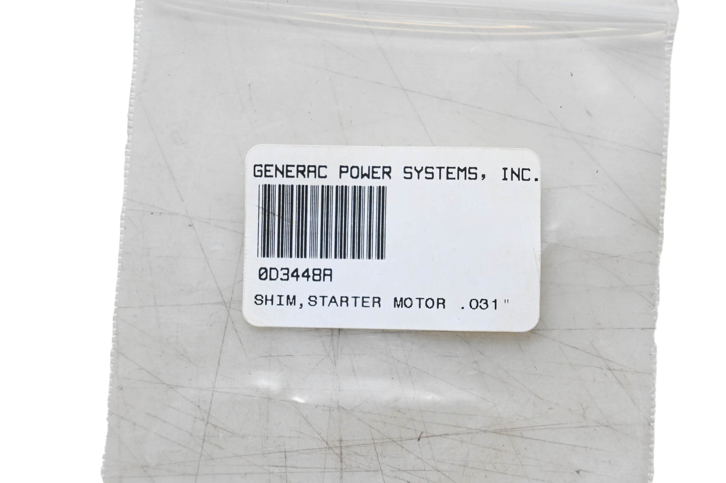 Generac 0D3448A Starter Motor Shim NOS