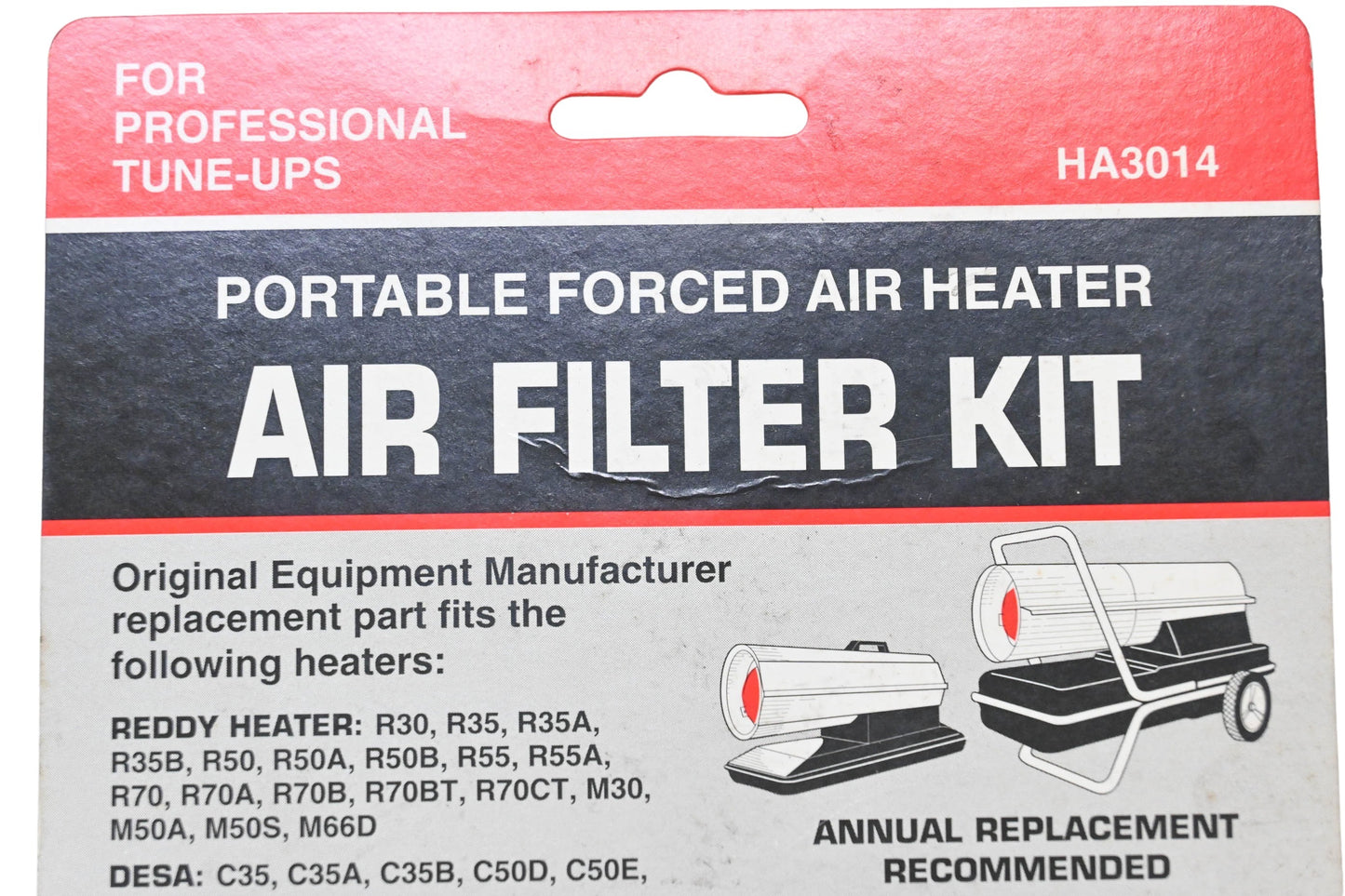 Desa HA3014 Portable Forced Air Heater Air Filter Kit NOS