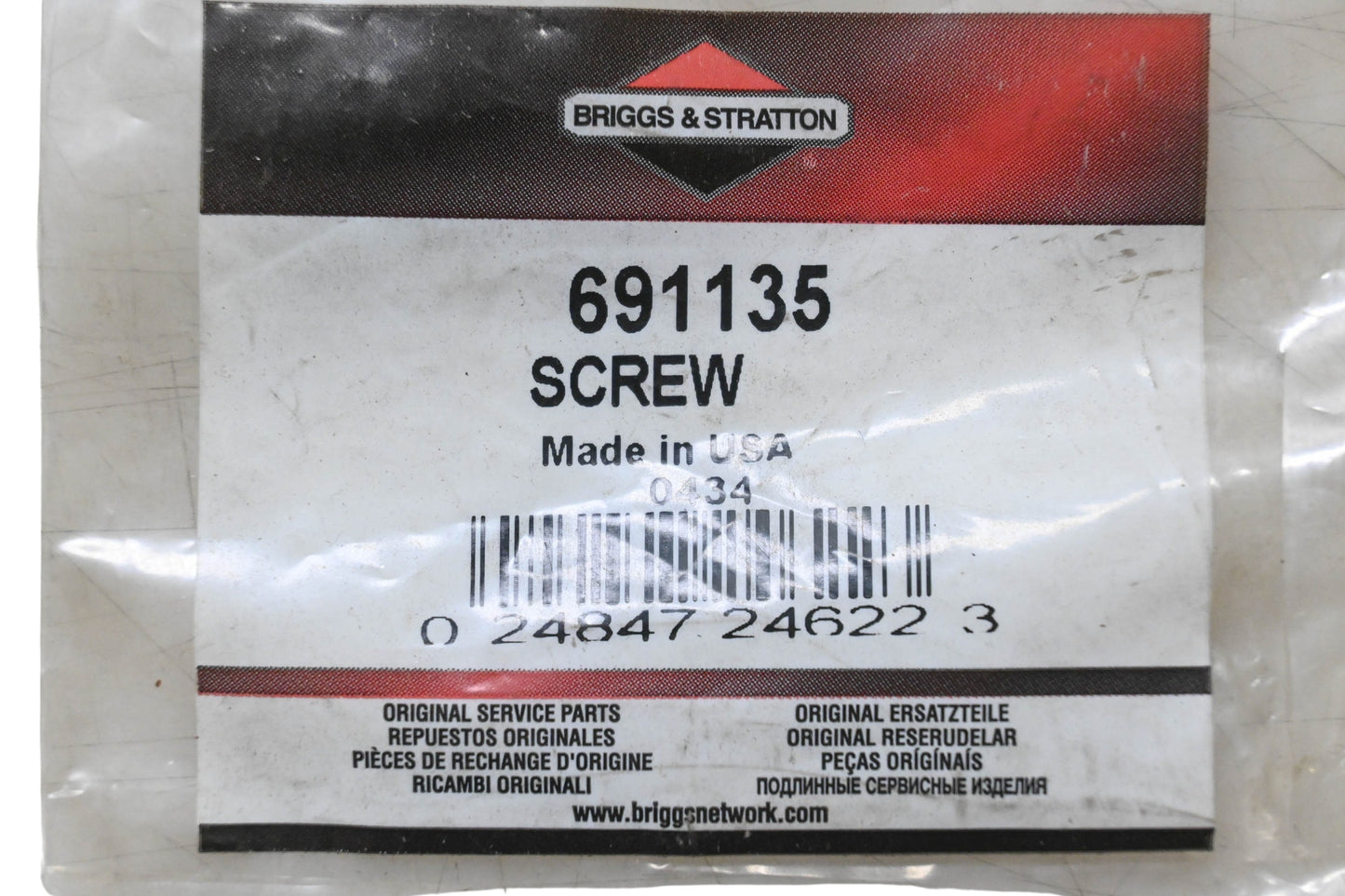 New OEM Briggs & Stratton 691135 Screw NOS