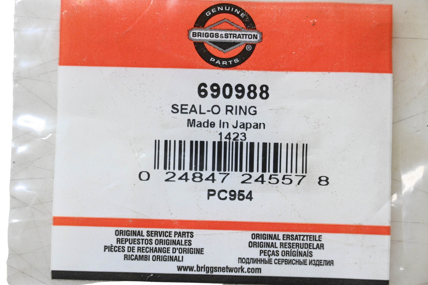New OEM Briggs & Stratton 690988 O-Ring Seal NOS