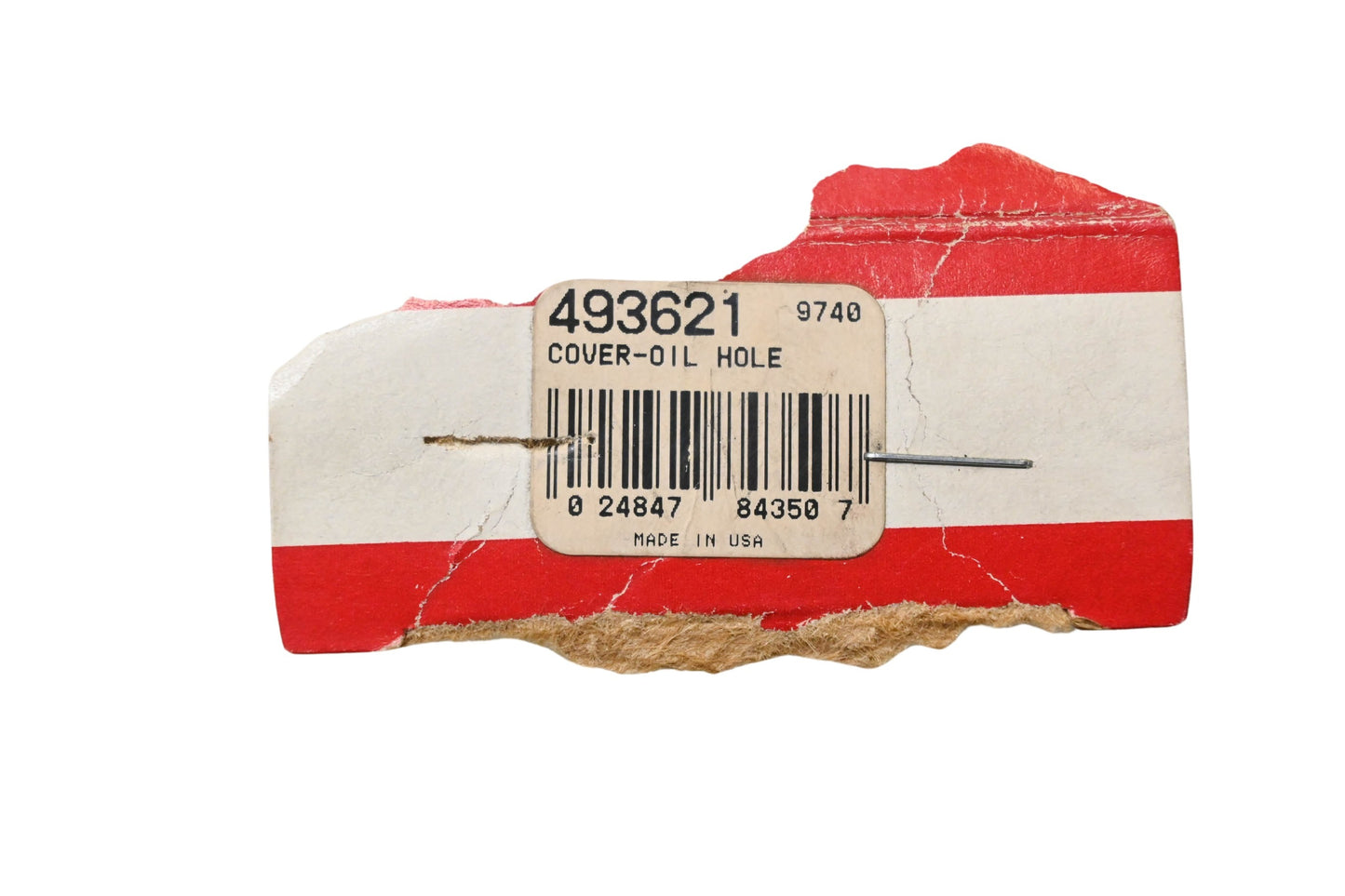 New OEM Briggs & Stratton 493621 Oil Hole Cover NOS