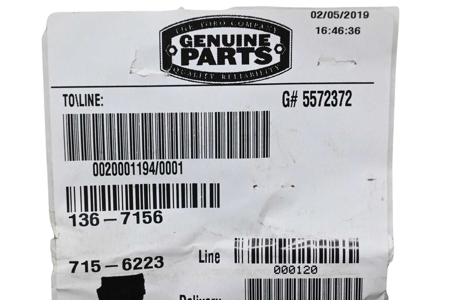 Toro 136-7156 Belt Guide NOS