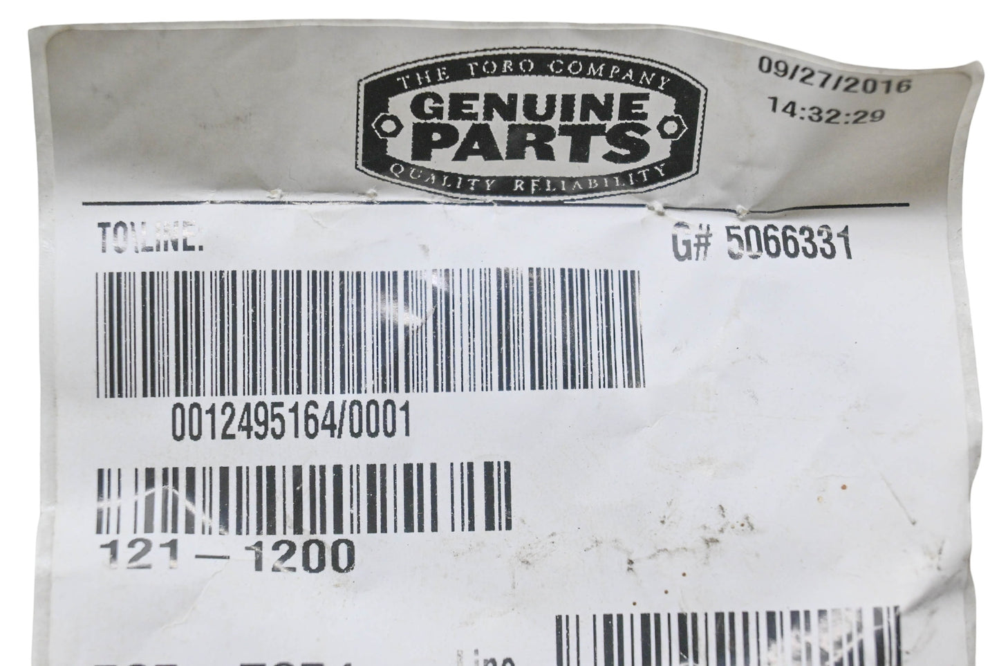 Toro 121-1200 Traction Control Handle NOS