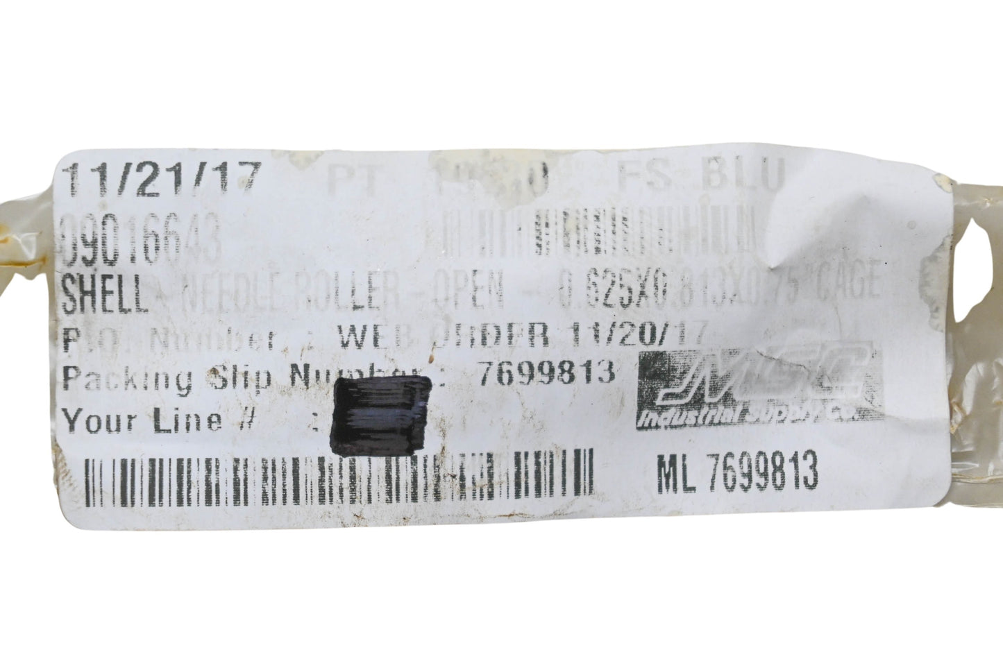 MSC 09016643 Needle Roller Bearing NOS