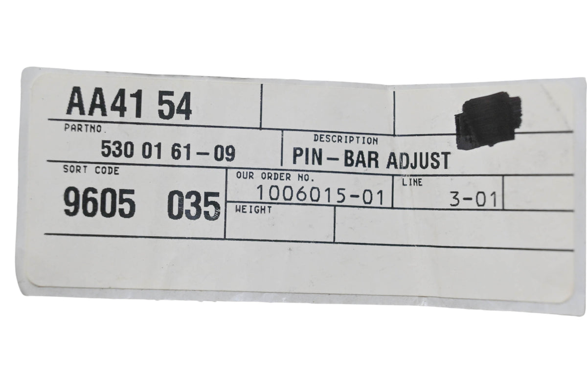 New OEM Husqvarna 530 01 61-09, 530016109 Bar Adjust Pin NOS