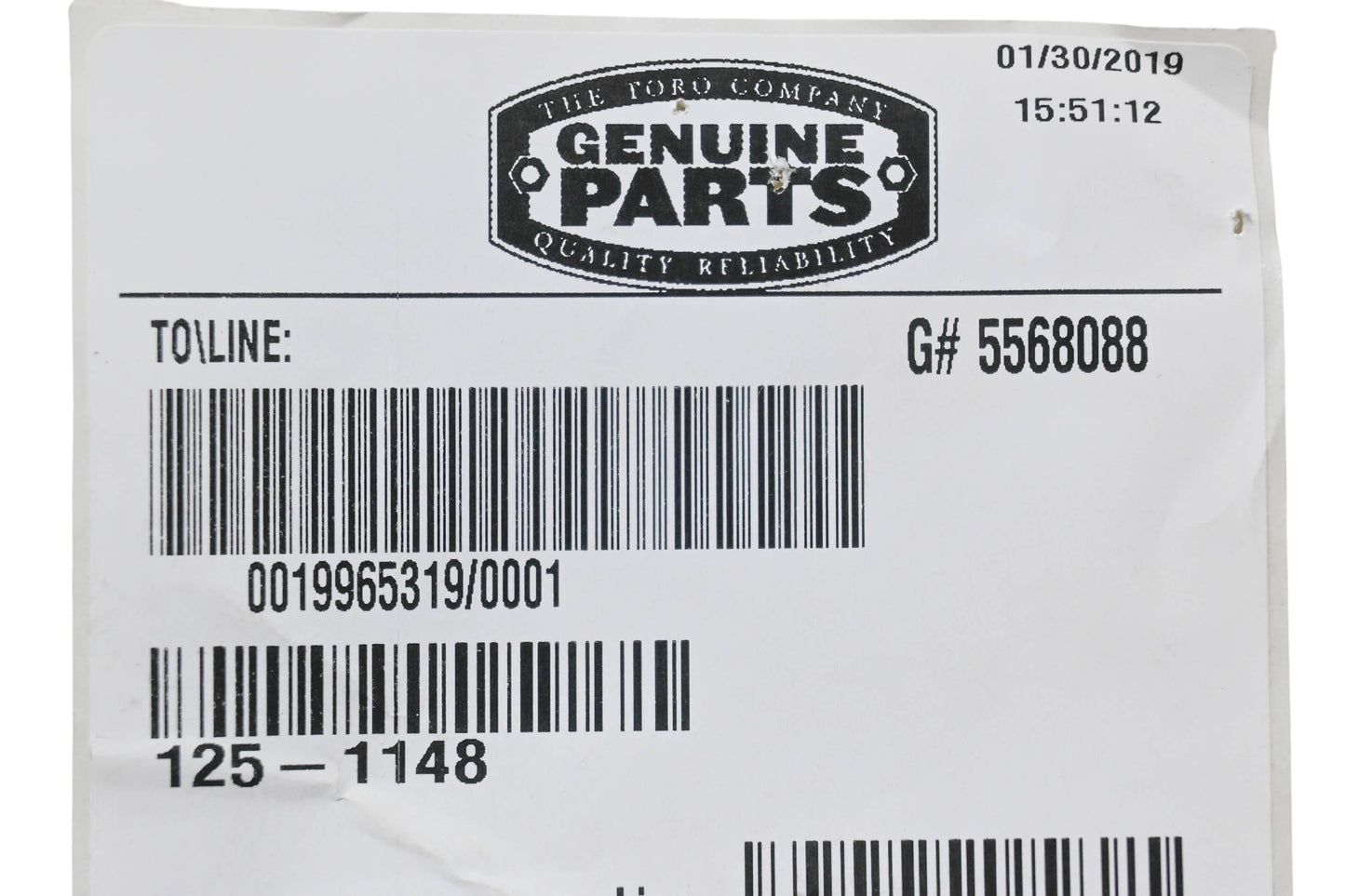 Toro 125-1148 Clutch Extension Spring NOS