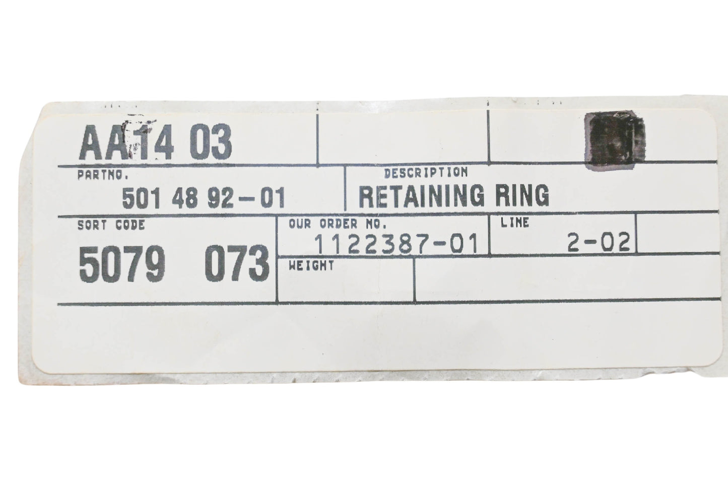 New OEM Husqvarna 501 48 92-01, 501489201 Retaining Rings Qty 2 NOS