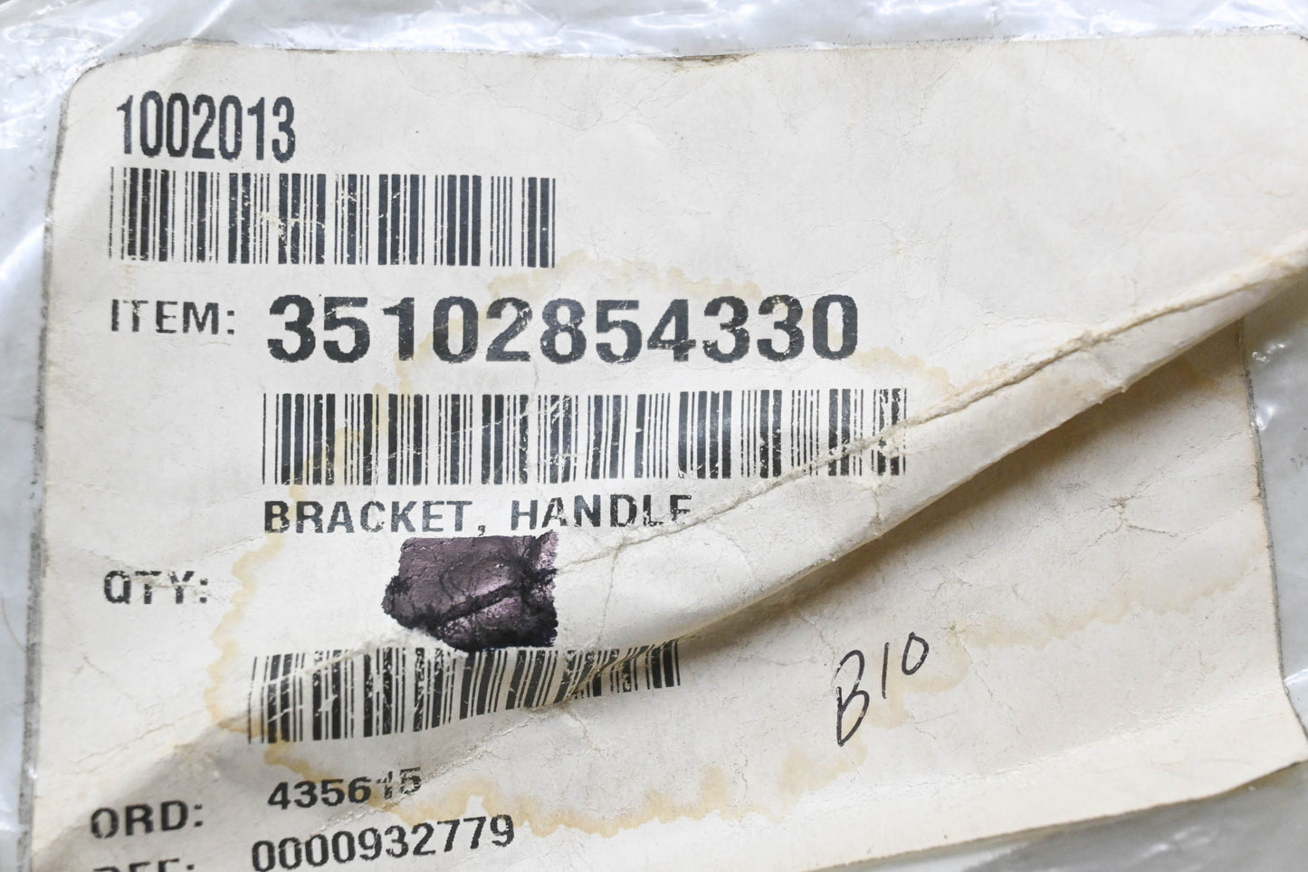 New OEM Echo 35102854330 Handle Bracket NOS