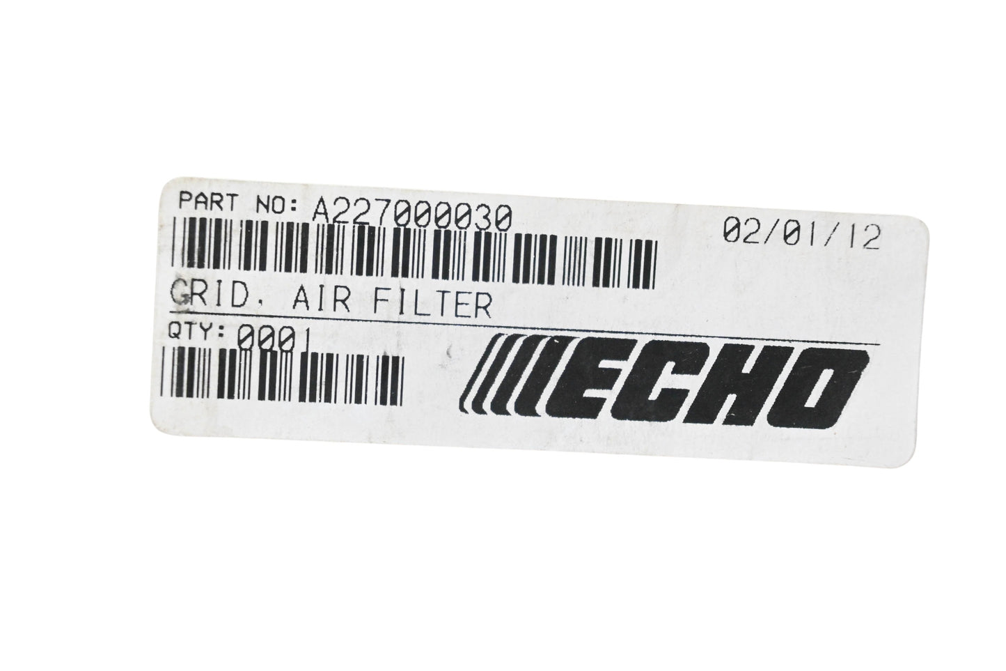 New OEM Echo A227000030 Air Filter Grid NOS