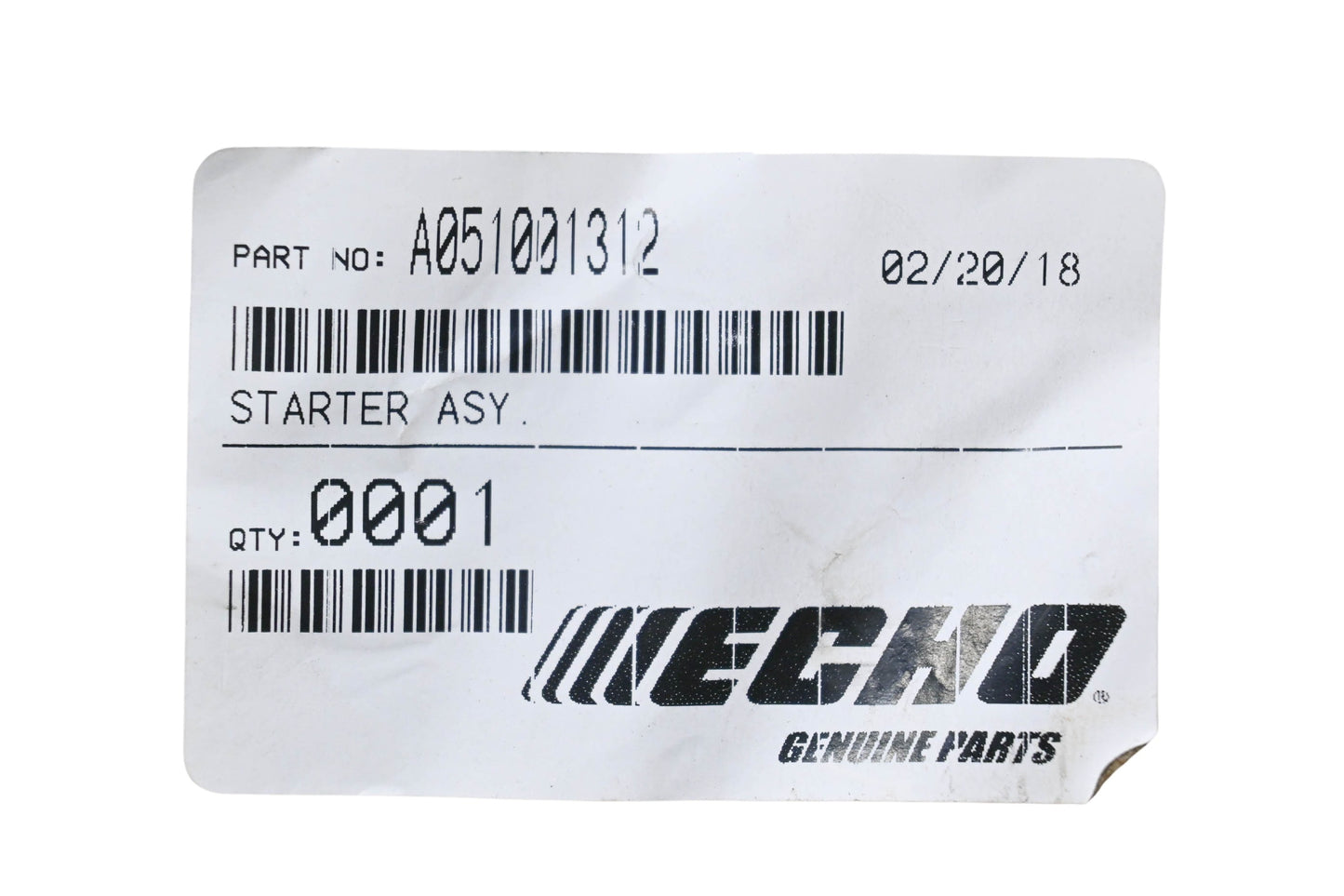 New OEM Echo A051001312 Starter Assembly NOS