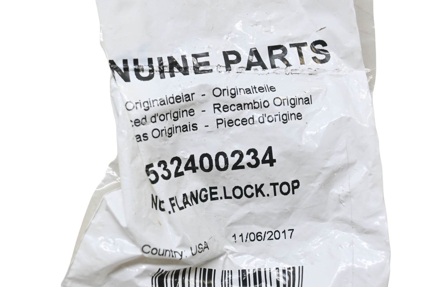 New OEM Husqvarna 532400234 Flange Lock Nut NOS