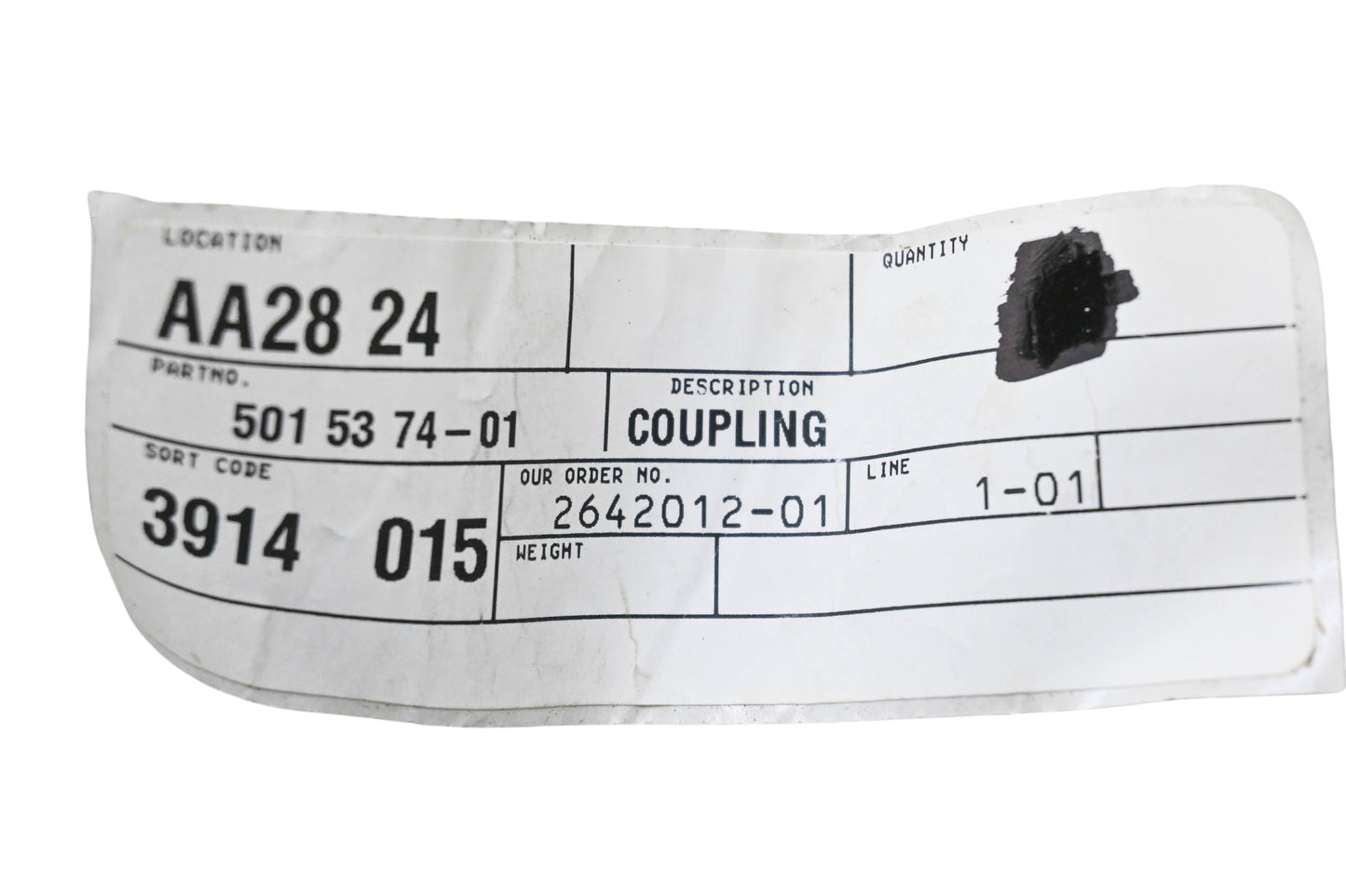 New OEM Husqvarna 501 53 74-01, 501537401 Coupling NOS