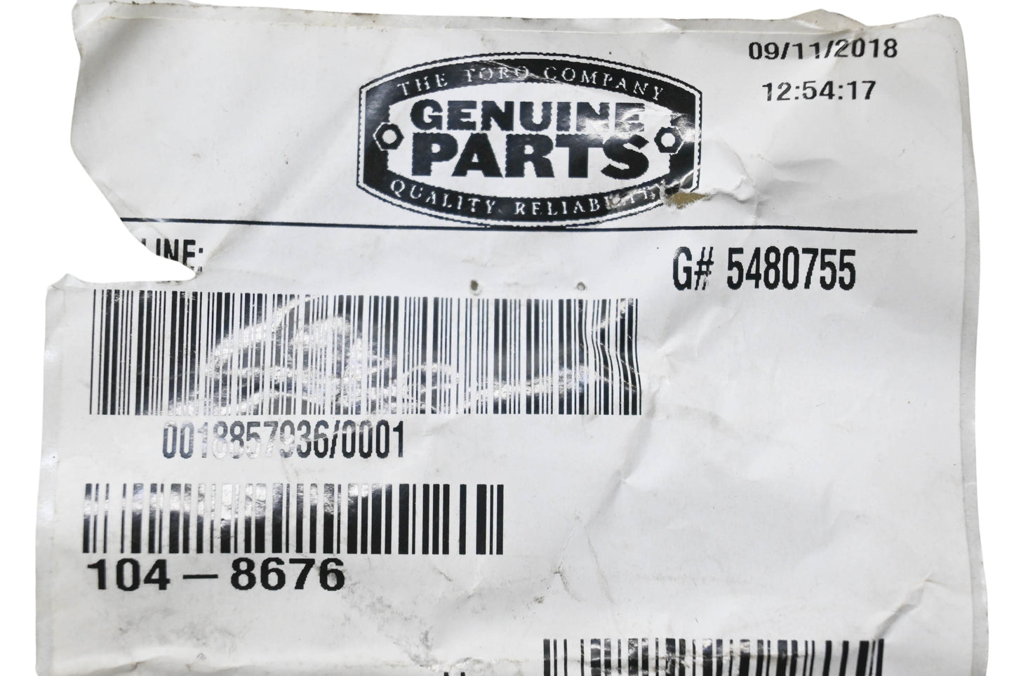 Toro 104-8676 Brake Cable NOS