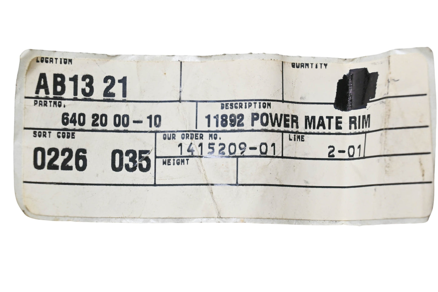 New OEM Husqvarna 640 20 00-10, 640200010 Power Mate Rim NOS