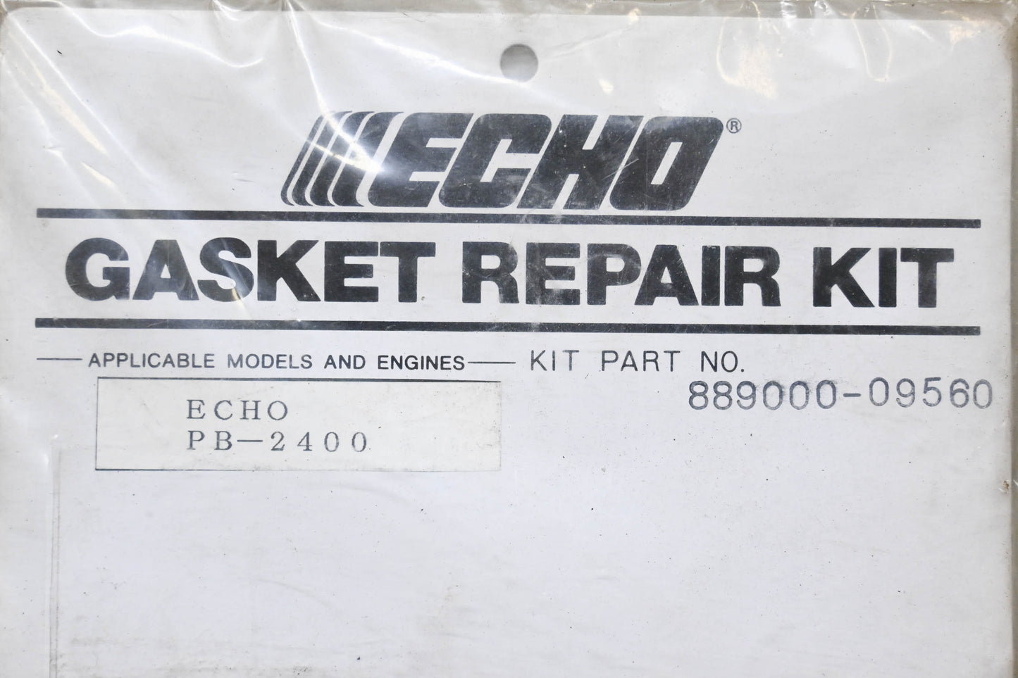 New OEM Echo 889000-09560, PB-2400 Gasket Repair Kit NOS