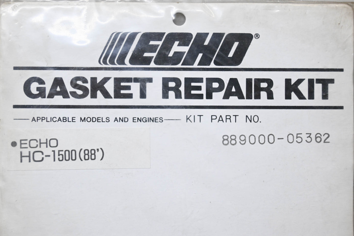 New OEM Echo 889000-05362, HC-1500 Gasket Repair Kit NOS