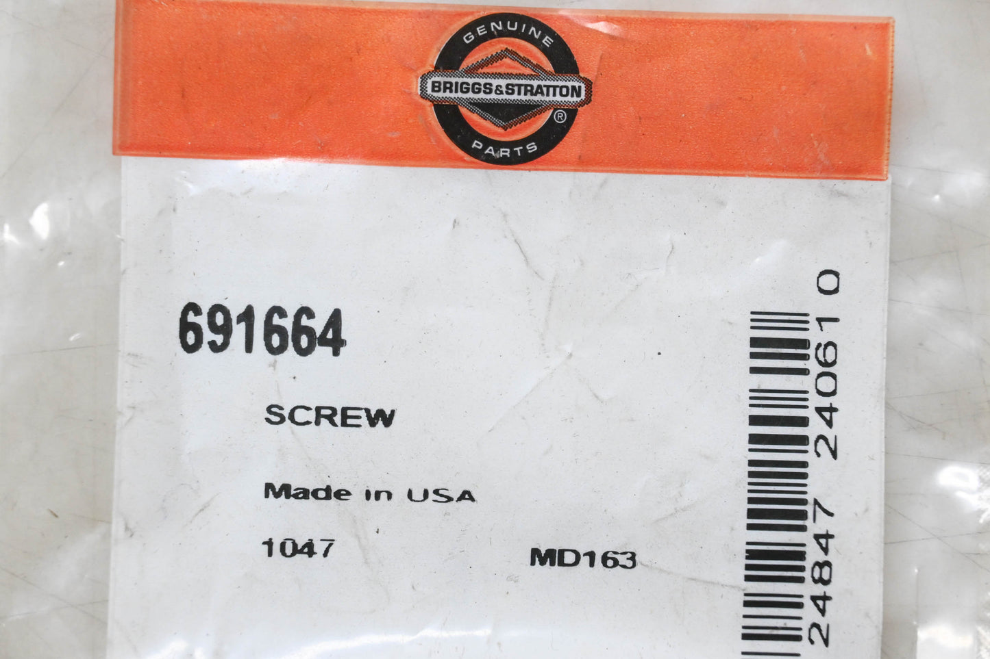 New OEM Briggs & Stratton 691664 Screw NOS