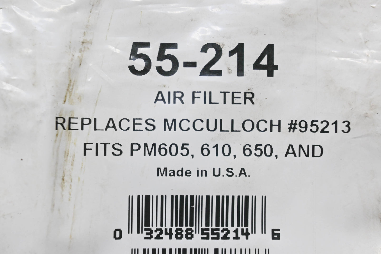 Oregon 55-214, 95213 Air Filter NOS