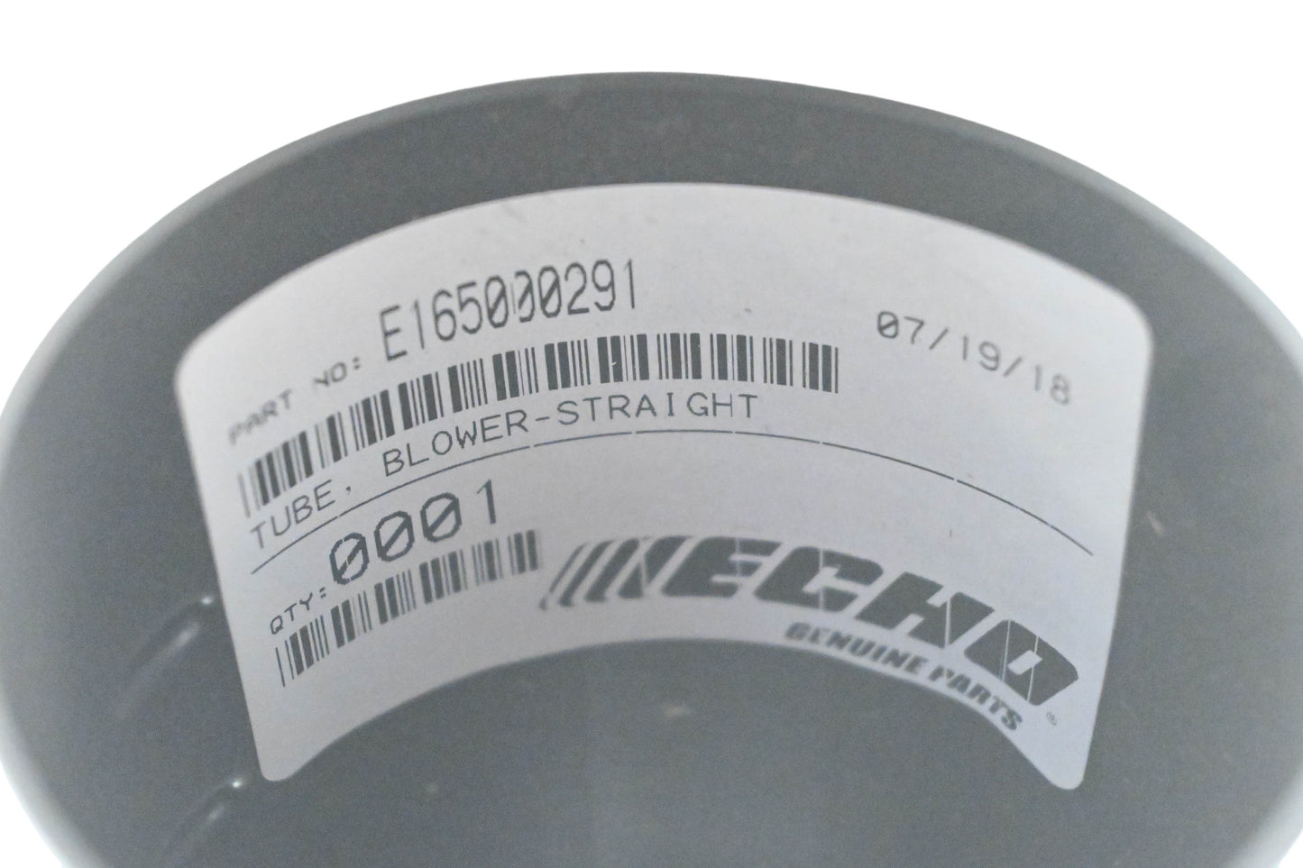 New OEM Echo E165000291 Blower Straight Tube NOS