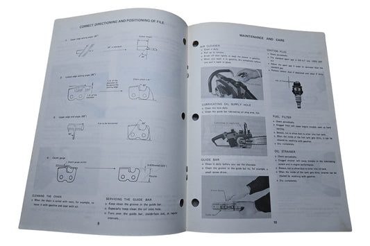 Kioritz Corporation 898 571-03931 Echo Chain Saw Operator's Manual CS-302
