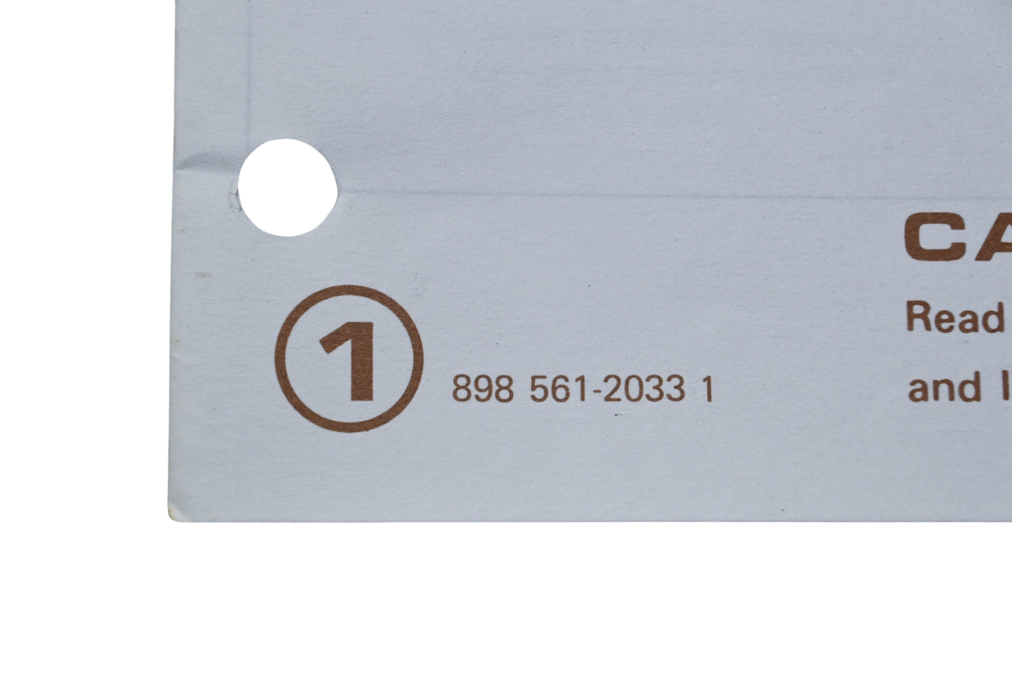 Kioritz Corporation 898 561-2033 1 Echo Operator's Manual Trimmer Brush Cutter SRM-200AE