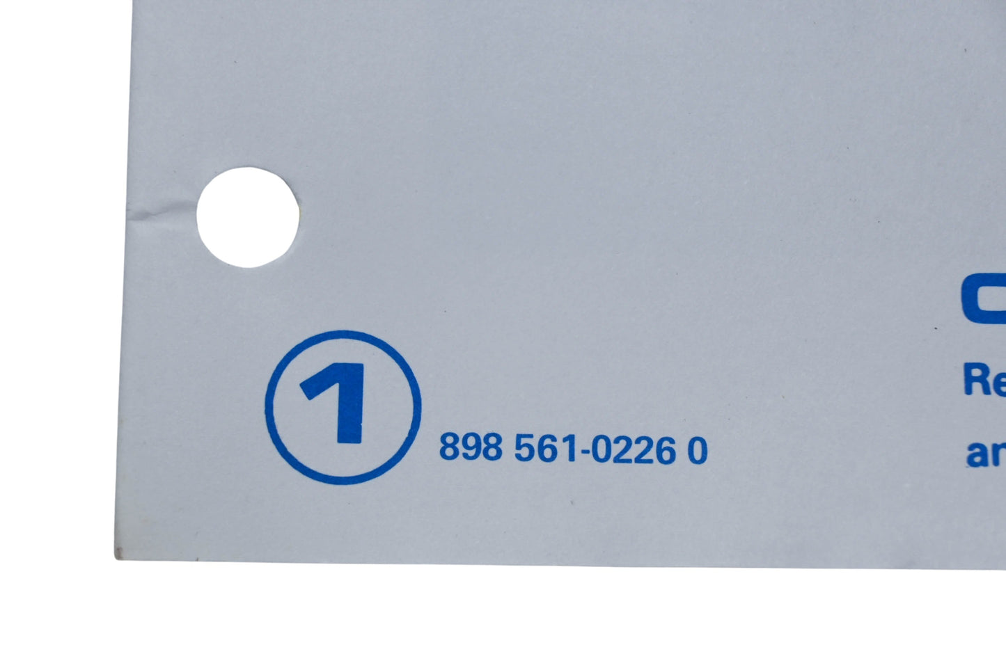 Kioritz Corporation 898 561-0226 0 Echo Operator's Manual Power Blower PB-400E