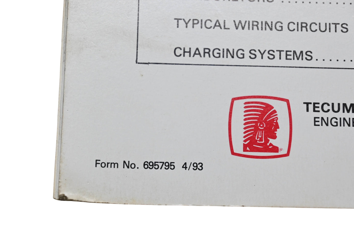 OEM Tecumseh 695795 Mechanic's Handbook OHV15