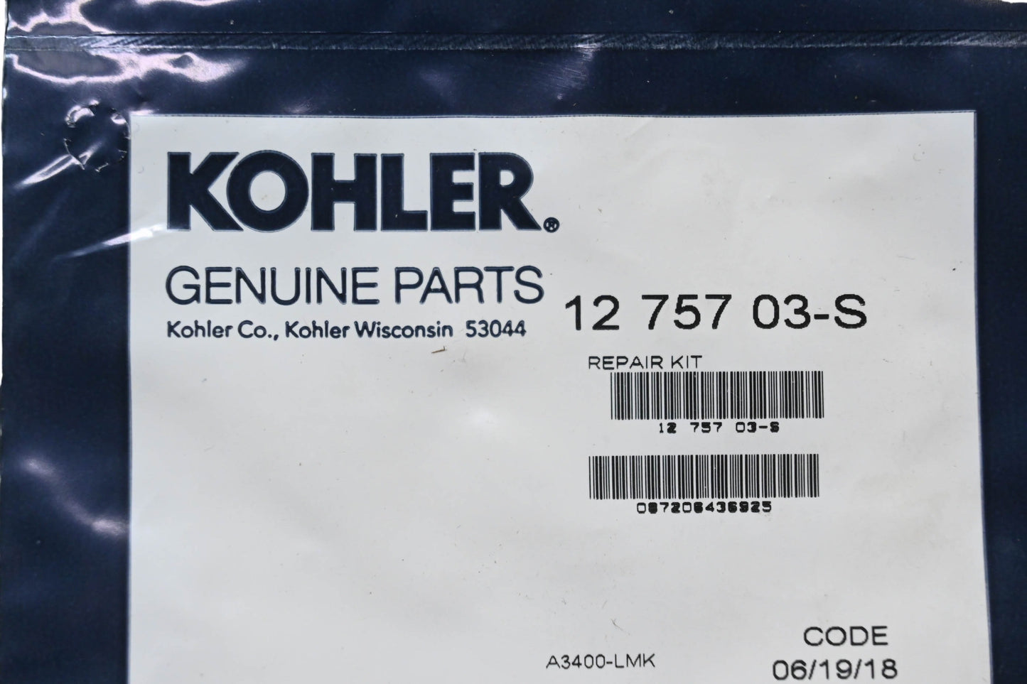 Kohler 12 757 03-S Repair Kit NOS