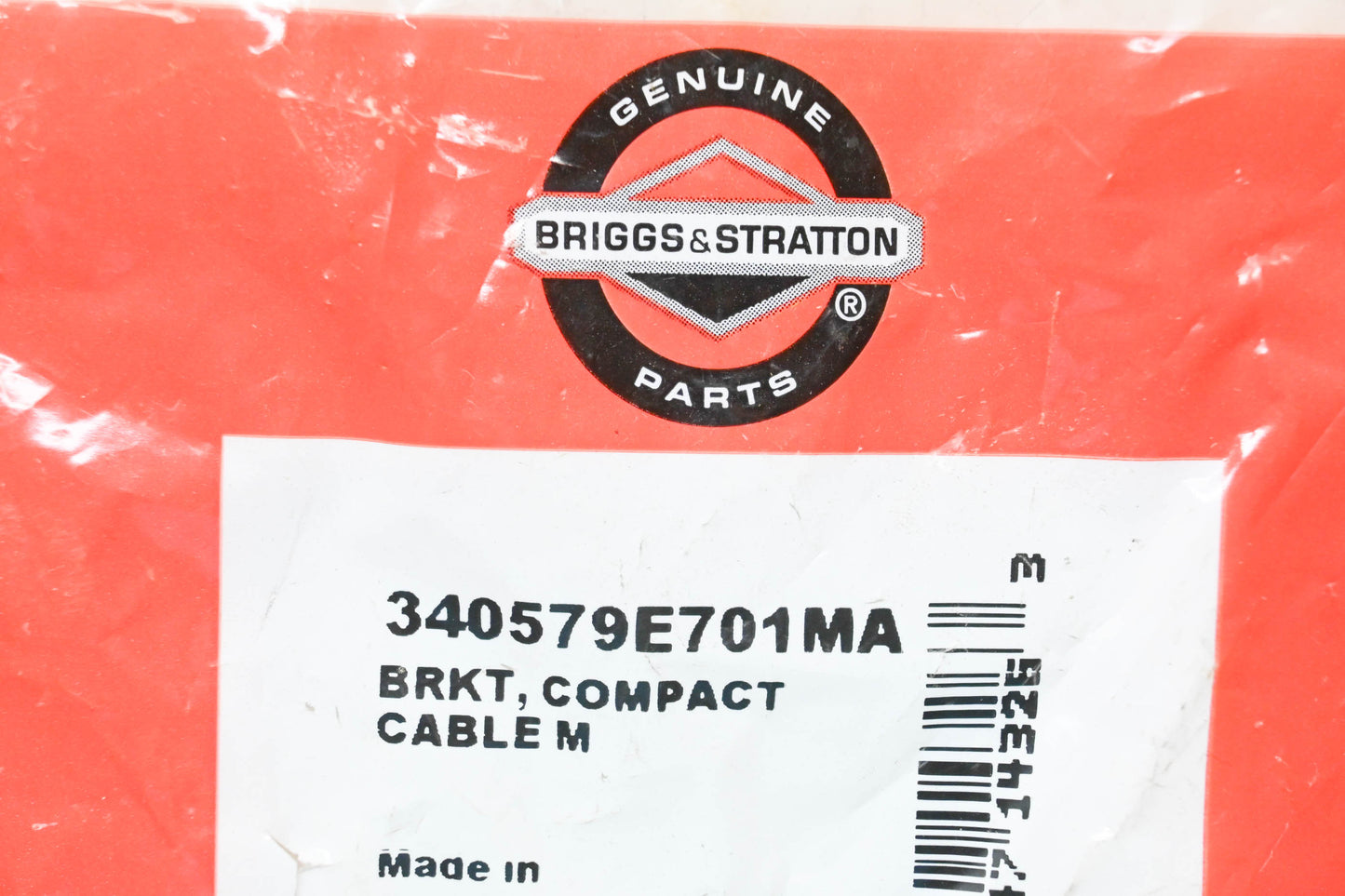New OEM Briggs & Stratton 340579E701MA Cable Bracket NOS