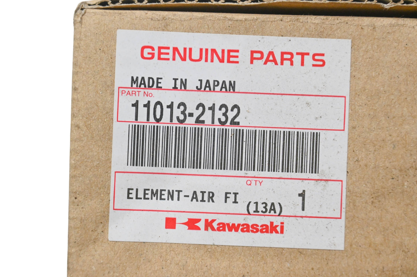 New OEM Kawasaki 11013-2132 Air Filter Element NOS