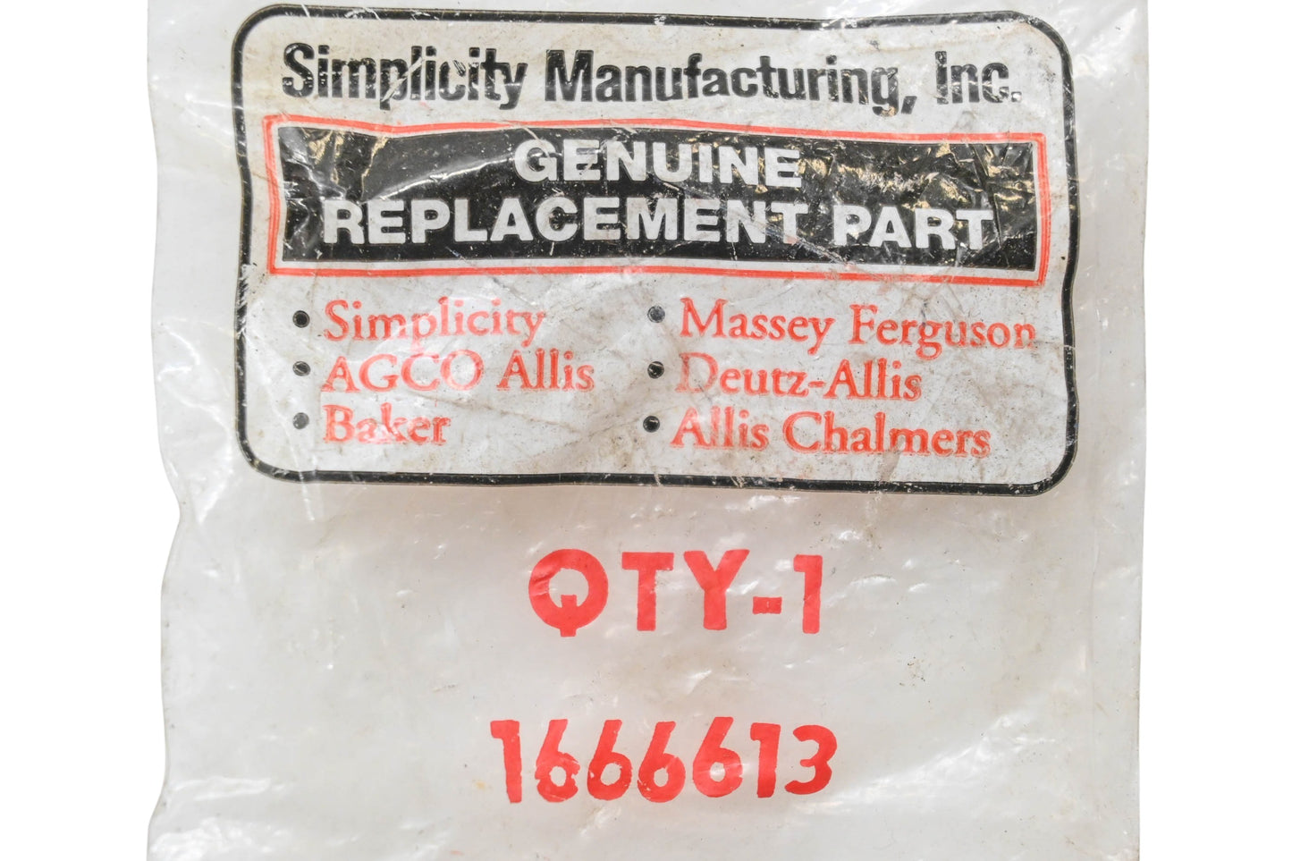 Simplicity 1666613 Chute Hold-Down NOS